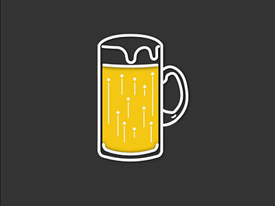 Beer Flat graphic illustration