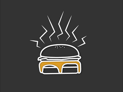 Burger Flat graphic illustration