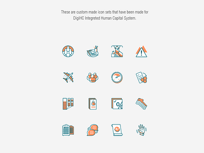 DigiHC - Icons set design flat icon ui