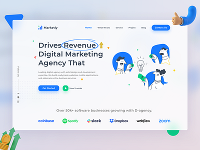 Marketly - Digital Marketing Agency Website Design