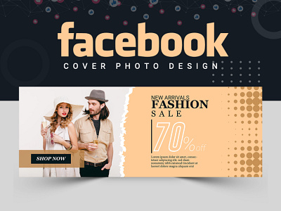 Fashion Facebook Cover Design abstract logo banner ads banner design banner template cover design facebook cover facebook post design fashion fashion design fashion illustration illustration