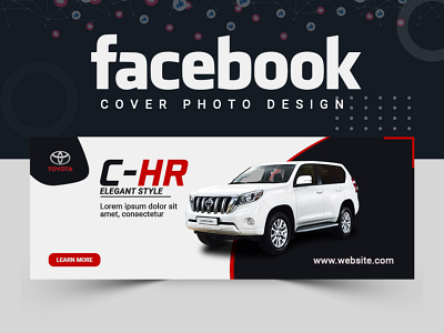 Luxury Car Facebook Cover Design abastact banner ads banner design banner set banner template branding cover design design facebook post design illustration ux