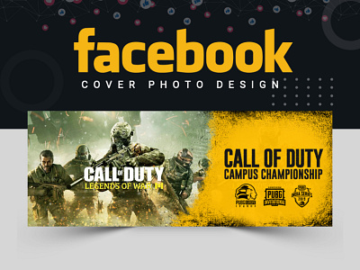 Gaming Facebook Cover abastact abstract logo banner ads banner template branding facebook cover facebook post design illustration typography vector