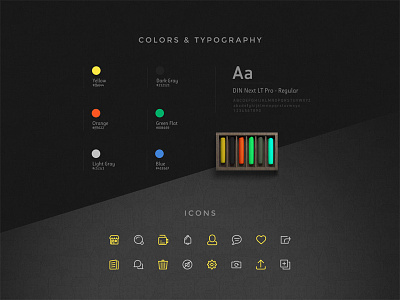 UrTravels - Colors, Typography and icons colors icondesigns icons travelapp urtravels