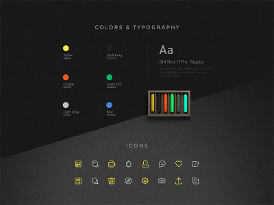 UrTravels - Colors, Typography and icons