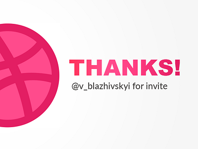 Dribbble invite thanks