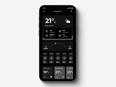 Weather App clean forecast minima minimalist temperature weather weather forecast