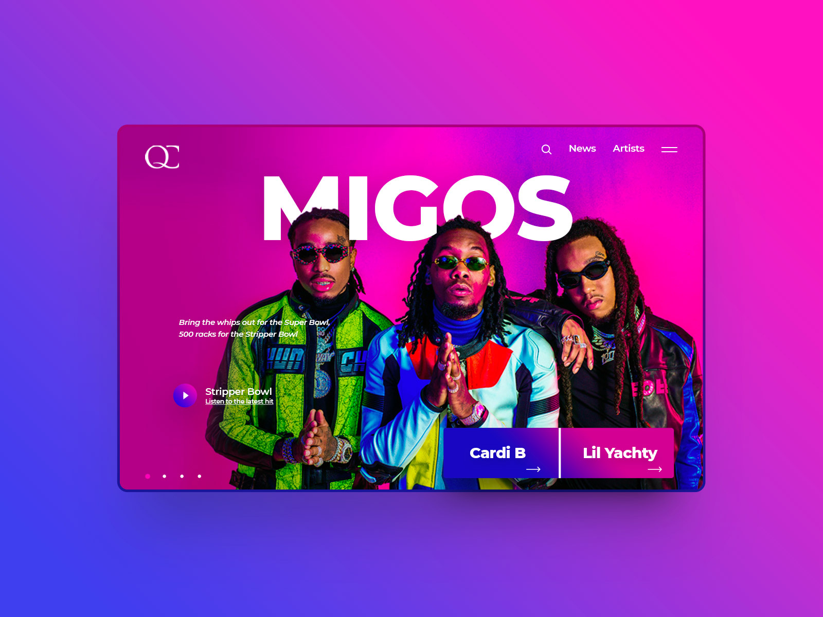 UI Design Quality Control Music 🤟 by Baptiste Sechi on Dribbble