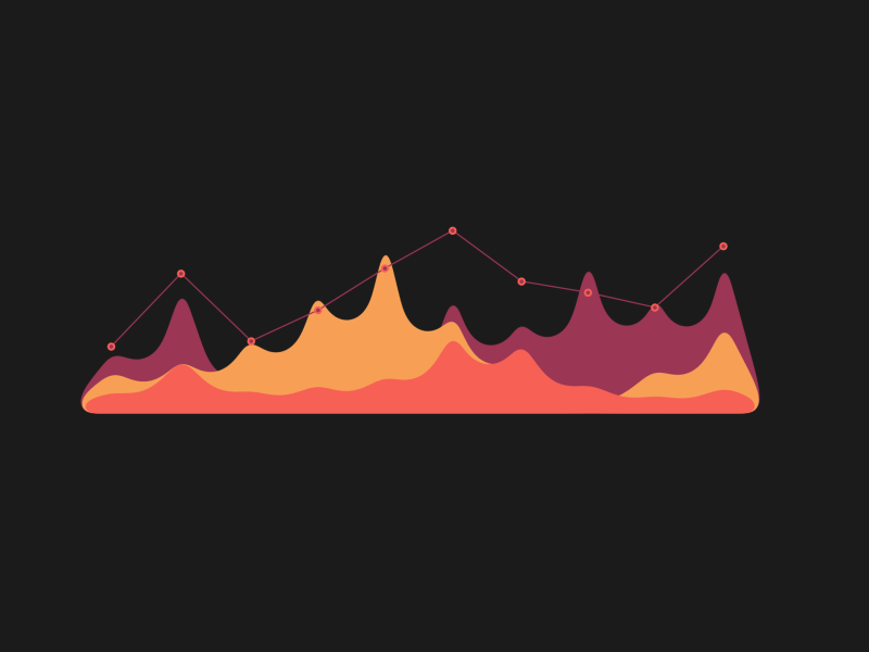 Mountain Graph {gif} 2d after effects animation graph motion graphics