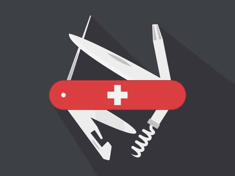 Swiss Army Knife {gif} after effects animated bundle gif icon knife motion swiss swiss army knife