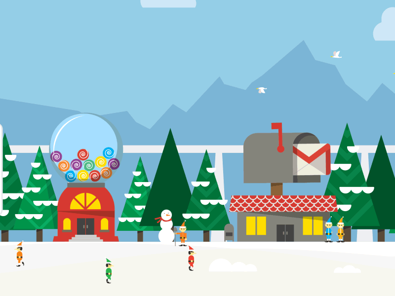 Google Santa Tracker {Village #2} animated christmas gif google motion santa santa tracker village