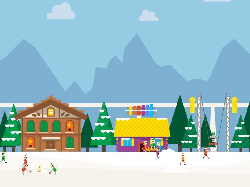 Google Santa Tracker {Village #4} animated christmas gif google motion santa santa tracker village