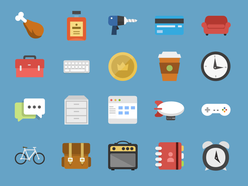 Flatties Animated 2 2d after effects animated flat icons norm vector
