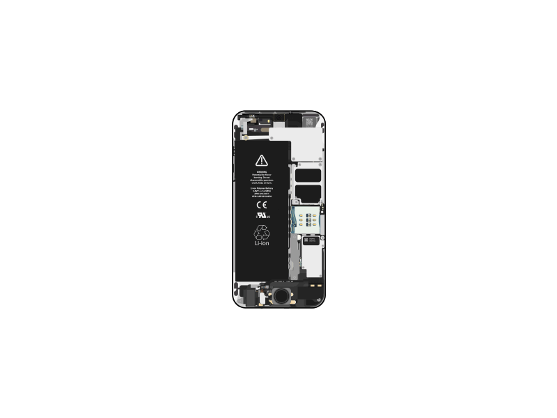 iPhone Build 3 after effects build design gif illustrator internal iphone motherboard parts processor