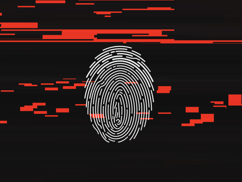 Fingerprint Scanning 2d after effects animation crowdstrike illustrator motion design