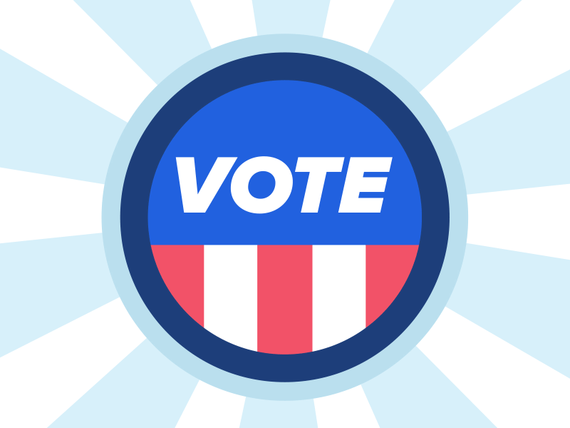 Get Out There And Vote 2016 2d after effects america animation merica notdrumpf pin political usa vote