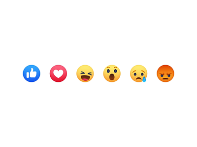 Reactions 2.0 2d after effects animated animation character emoji emojis facebook haha like loop love motion reactions