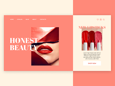 Beauty shop concept beauty clean concept ecommerce ecommerce shop lipstick online shop online store ui uiux ux