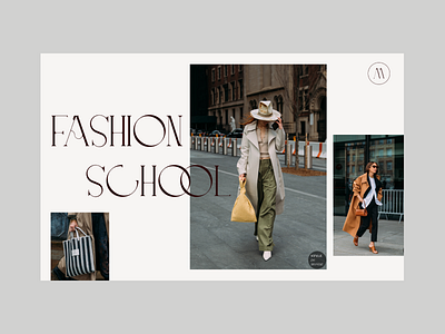 Fashion school beauty fashion fonts minimalism type ui uiux ux