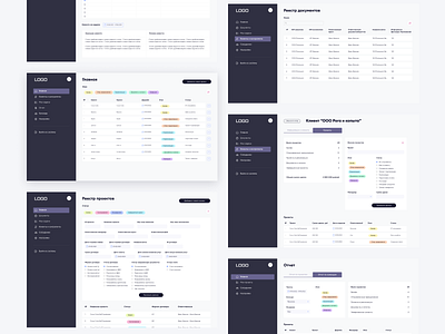 CRM system for marketing agency product product design ui ux