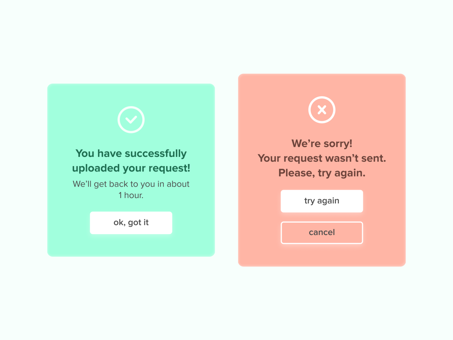 DailyUI 011 Flash message by Julia Malinina on Dribbble