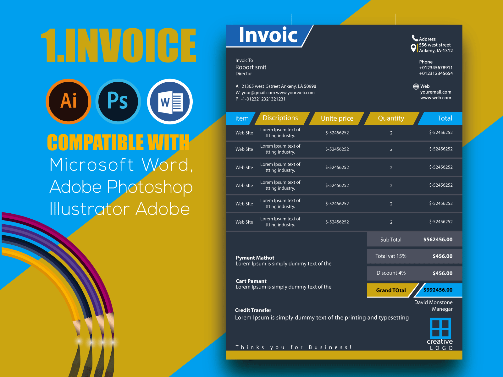 Invoice Template Design