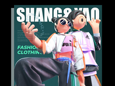 fashion clothing exercise c4d characterdesign illustration