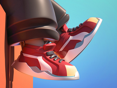UAME's shoes c4d characterdesign design illustration