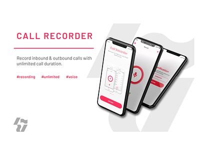 Call Recorder Mobile App app design app recorder application call recorder design mobile app mobile ui mobile ux recorder ui ux voice