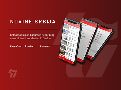 Novine Srbija News App app design application design mobile app mobile ui mobile ux news newsapp ui ux