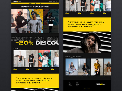 Urban Shop e-commerce and admin dashboard e commerce retail ui web design web shop website