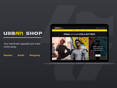 Urban Shop e-commerce and admin dashboard branding e-commerce ui web design web shop website