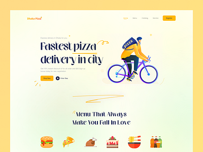 Pizza Delivery Website Landing Page