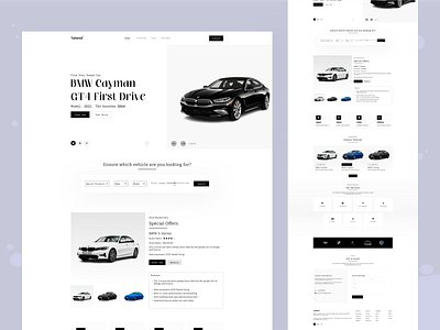 BMW Car Creative Landing Page