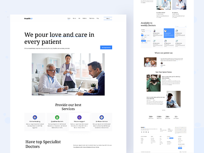 Medical Landing Page Redesign clinic doctor header healthcare healthy homepage landing page medical website medicine mobile redesign website design