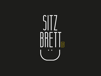 Huefner Design | Logo Sitzbrett brand brand identity branding corporate identity logo logo design logodesign mark minimal signet skateboarding smile typography