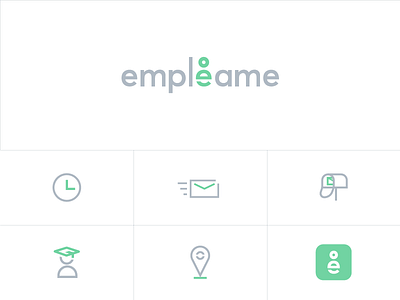 Empléame Logo brand colors design identity website design