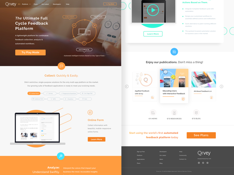 Qrvey Website by Ideaware on Dribbble