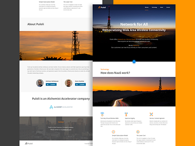 Puloli Websute network startup tech website