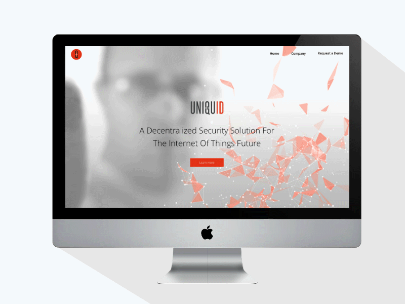 Gif of a landing page animation design gif ideaware landing proposal red simple web