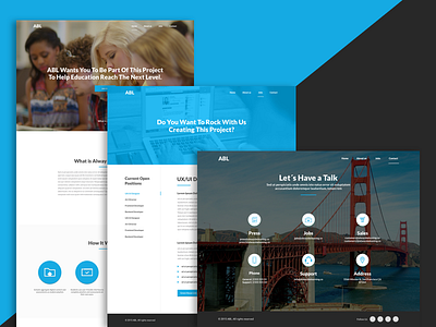 Website design blue brand color design ideaware landing site web web designer