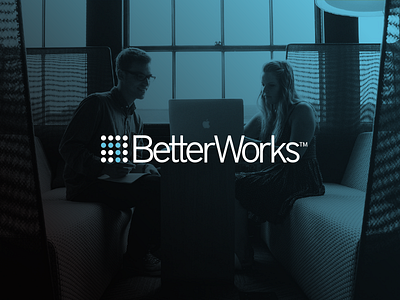 Betterworks logo blue brand branding design diseño ideaware logo