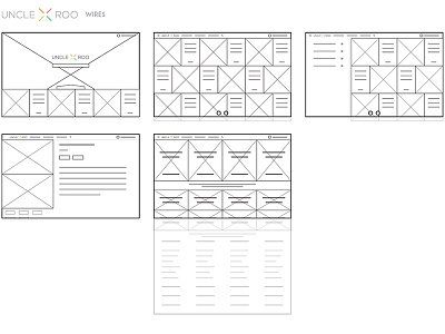 Uncle Roo Wires & Flow auction flow ux web web design wireframe