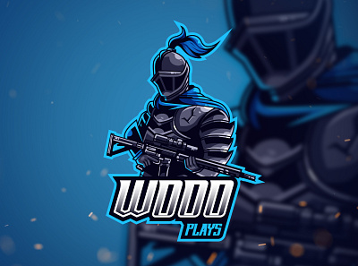 WOOO Plays knight branding design e sport mascot logo streamer illustration king knight logo logo mascot streamer twitch mascot streamer vector