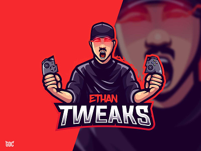 Ethan Tweaks Stream Logo branding design e sport mascot logo streamer esport graphic design illustration logo logo mascot streamer twitch stream twitch vector