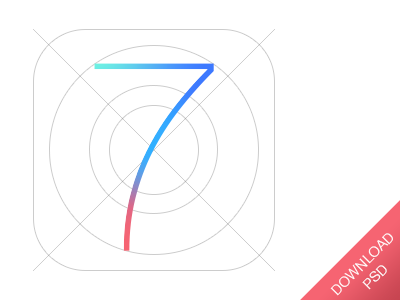 iOS 7 icon template apple flat icon ios ios7 ipad iphone ipod template