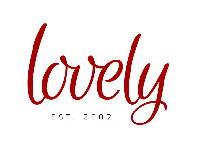 Lovely Logo logo logotype wordmark
