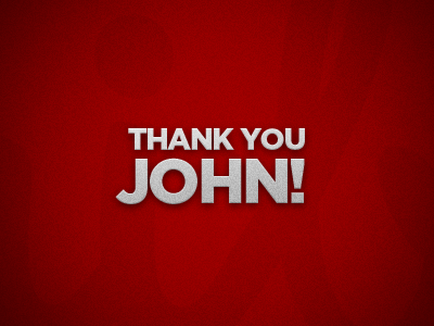 Thank you John!