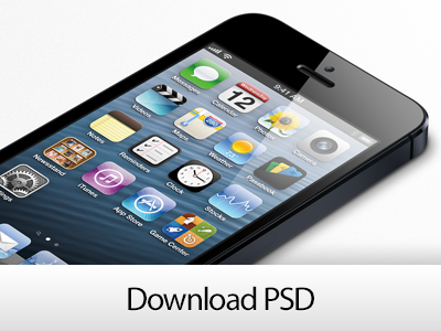 iPhone 5 Template 3d apple download free iphone iphone 5 iphone5 layers photoshop psd retina template