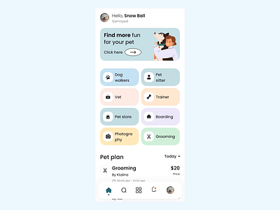 Pet Sitting App UI adoption anima animal app design illustration lover pet petsitting ui ux